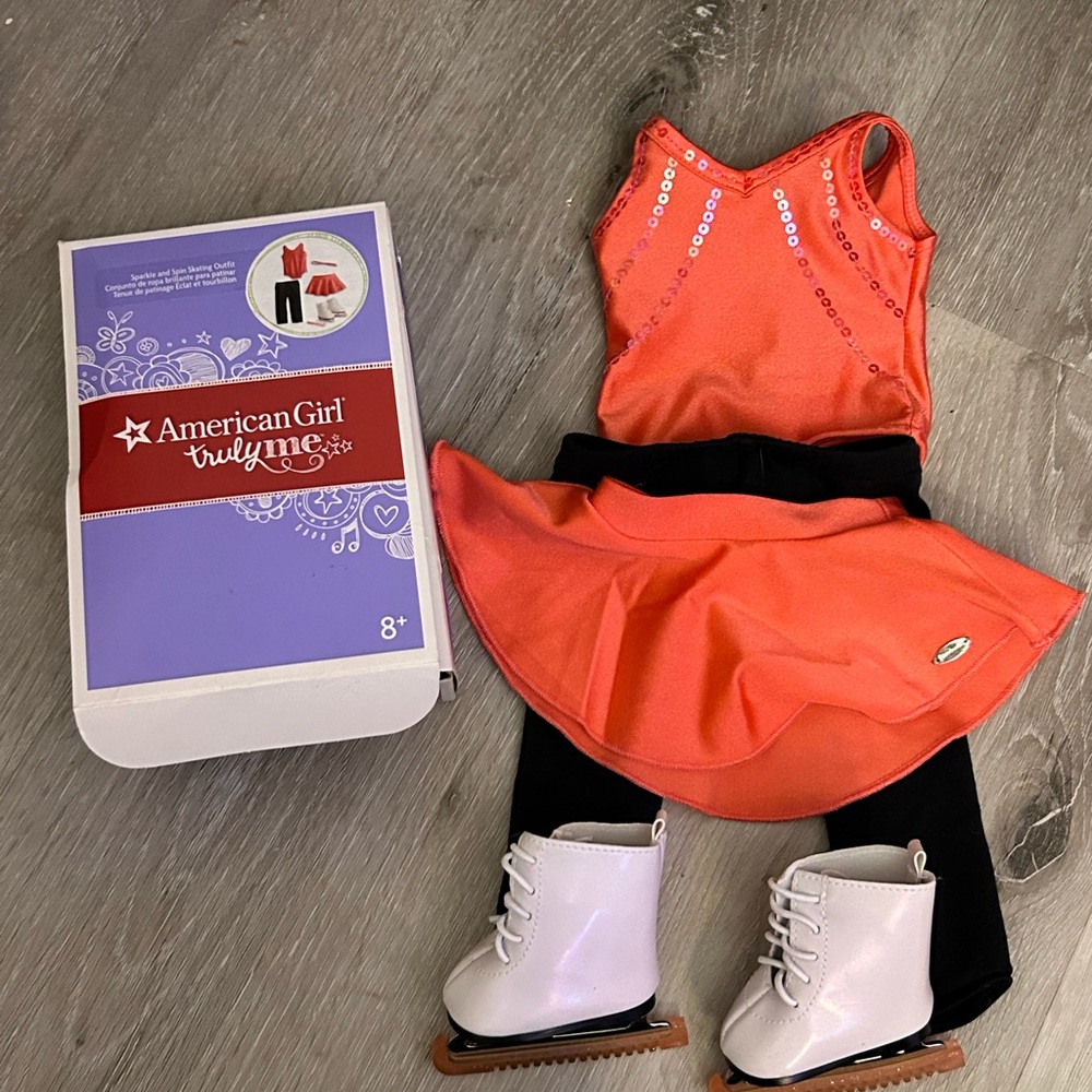 American Girl Doll sparkle and spin figure skating outfit